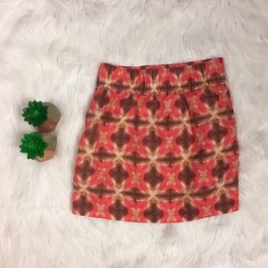 J. Crew Tie-Dye Wednesday Silk Linen Mini Skirt